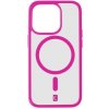 Zadný kryt Cellularline Pop Mag s podporou Magsafe pre Apple iPhone 15 Plus, transparentná / ružová