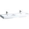 Dvojumývadlo Laufen Pre S 130x46 cm dva otvory pre batériu H8149680001041
