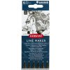 Súprava 6 ks technických fixiek Derwent Line Maker Black