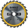 DeWALT DT1956 - Pílový kotúč Construction na drevo s klincami, 250×30mm, 24 zubov