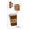 Picasee silikónový prehľadný obal pre Samsung Galaxy A13 4G A135 - Cute coffee