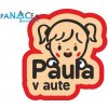 Samolepka - Paula v aute (150x90 mm)