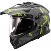 Prilba LS2 MX702 PIONEER II CRAZY matt black grey h-v yellow XL 61-62
