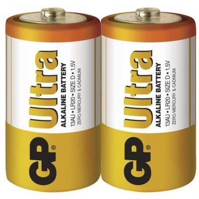 Baterie GP Ultra Alkaline R20 (D, velké mono) cena za balení 20 ks