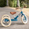 Trojkolka/ odrážadlo Trybike Steel II vintage modrá- hliníkové kolesá, 18m+