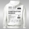 Construction Worker Label dámska mikina s kapucňou