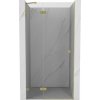 Mexen, Mexen Lunar ľavé otočné sprchové dvere 80 cm, transparentné, brúsené zlaté - 834-080-000-55-00-L