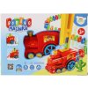 TEDDIES Domino Mašinka s kockami na batérie 16cm