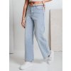 Dámske džínsy wide leg FLOWLESS Dstreet UY2682 Farba: modrá - svetlo, Veľkosť: XL
