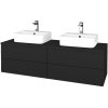 Dreja Kúpeľňová skrinka MODULE SZZ4 140 umývadlo Joy 3 - L03 Antracit vysoký lesk / L03 Antracit vysoký lesk