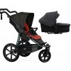 TFK ProA 2v1 Anthracite with Red Higlights Combi carrycot + Seat unit Hlboká vanička Premium Black