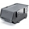 PlasticFuture Plastový úložný box zavíratelný Exe Plus černý 29,6 cm