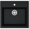 FRANKE Sirius SID 610 Tectonite drez, horná montáž, 560 x 530 mm, čierna, 114.0264.011
