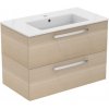Ideal Standard Tempo - SET umývadlo 800 mm + skrinka, 2 zásuvky, dub pieskový K2978OS