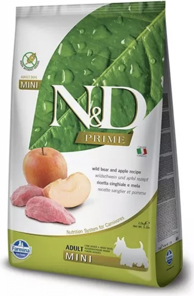N&D Grain Free Dog Adult Mini Boar & Apple 2,5 kg
