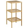 Aqualine BAMBUS policový regál, 3 police, bambus BI003