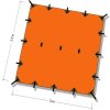 Kempingová plachta SuperLight, 3x2,9m, 460g, oranžová, DD Hammocks