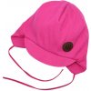 Čiapka RADA jednovrstvová s lemom na viazanie cyklamenová BOLEK rebro