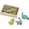 Melissa & Doug drevené magnety Dino