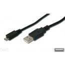 USB kábel PremiumCord ku2m5f micro USB 2.0, A-B, 5m, černý