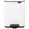 Brabantia Pedálový odpadkový kôš BO 7 l, biela, oceľ