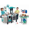 Set kuchynka elektronická a zverolekársky vozík Tefal French Touch Bubble Smoby s magickým bublaním a plyšovým psíkom