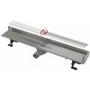 Alca Odtokové žľaby Sprchový žľab Fit and Go Wall 85 cm, vrátane roštu, nerezová APZ23-DOUBLE9-850