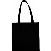 Jassz Bags Obľúbená organická nákupná taška LH, ČIERNA