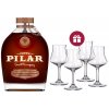 Papa´s Pilar Dark Rye Whiskey Barrel Finished Rum + darček 0,70 l (čistá fľaša)
