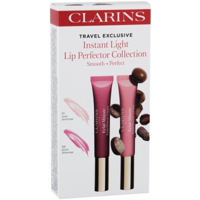 Clarins Instant Light Natural Lip Pefector lesk na pery 1 Rose Shimmer 12 ml