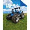 Detexpol přehoz na postel Traktor blue farm 170 x 210 cm