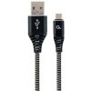 Gembird CC-USB2B-AMmBM-2M-BW USB 2.0 AM na MicroUSB (AM/BM), 2m, černo-bílý