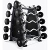 ZIVA Pevná obojručná činka Solid Steel Urethane EZ biceps Set 10-45 kg (10 kusov) 250 kg
