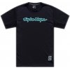 Troy Lee Designs TLD Skyline Ride SS Tee, dres - Signature Black / Real Teal Veľkosť: S