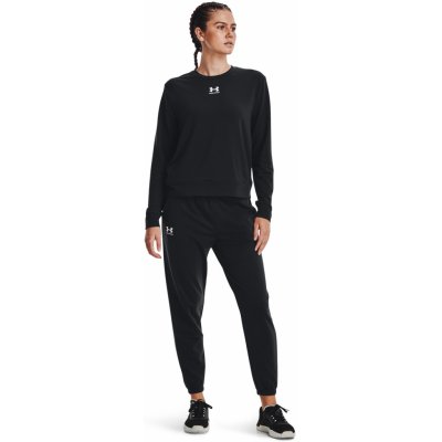 Under armour Dámske Tričko s dlhým rukávom RIVAL TERRY CREW 1369856 001 čierna