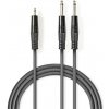 Kábel Jack 3,5mm konektor/2x Jack 6,35mm konektor 5m NEDIS COTH23200GY50