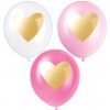 Unique Balóny Gold Heart 30cm
