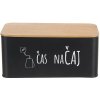 Orion Dóza Čas na čaj black 20,3 x 10,3 x 9 cm