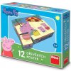 Dino kostky Peppa Pig 12 kostek