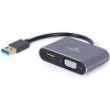 Gembird adaptér USB-A (M) na VGA + HDMI (F) 0.15m (A-USB3-HDMIVGA-01)