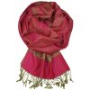 Venezia kašmírový šál - pašmína 127 tmavo ružová