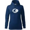 Florbal lopta - Mikina dámská Cape s kapucí - 2XL ( Polnočná modrá )