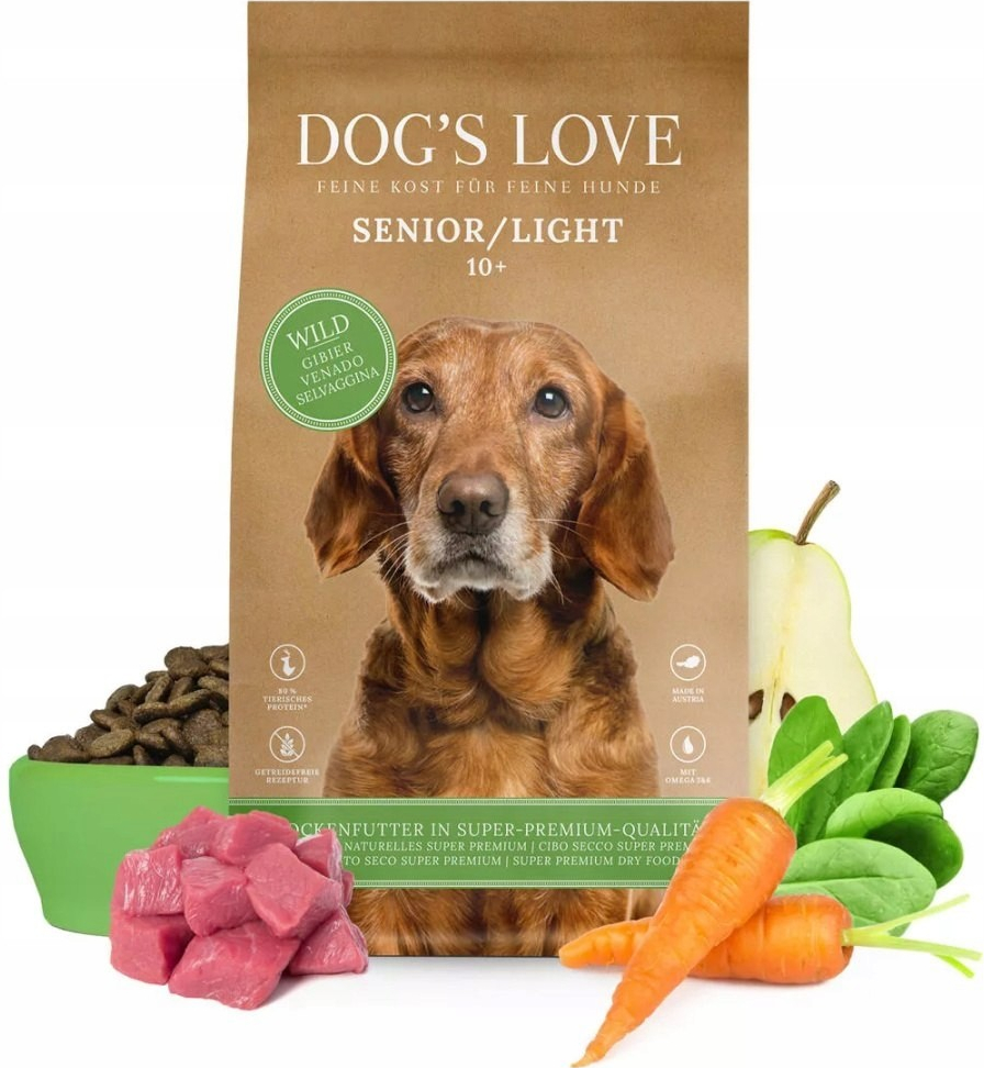 Dog\'s Love Zvěřina Senior/Light 12 kg