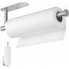 Držiak vešiak na papierové kuchynské utierky bez vŕtania strieborný loft