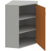 Policová skriňa Strong P, 80x115,2x40 cm, čerešňa/sivá