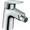 Hansgrohe Logis - Páková bidetová batéria 70 s odtokovou súpravou s tiahlom, chróm 71204000
