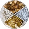 Dóza mix pripináčiky špendlíky kancelárske spony a klipy na dokumenty Herlitz Pure Glam 310ks
