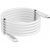 Stablecam Magnetický samonavíjací USB nabíjací kábel (Type-C to Lightning) (180cm) 1DJ2038