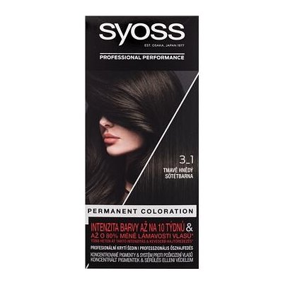Syoss Permanent Coloration 3-1 Dark Brown