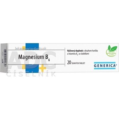 GENERICA Magnesium B6 tbl eff 1x20 ks